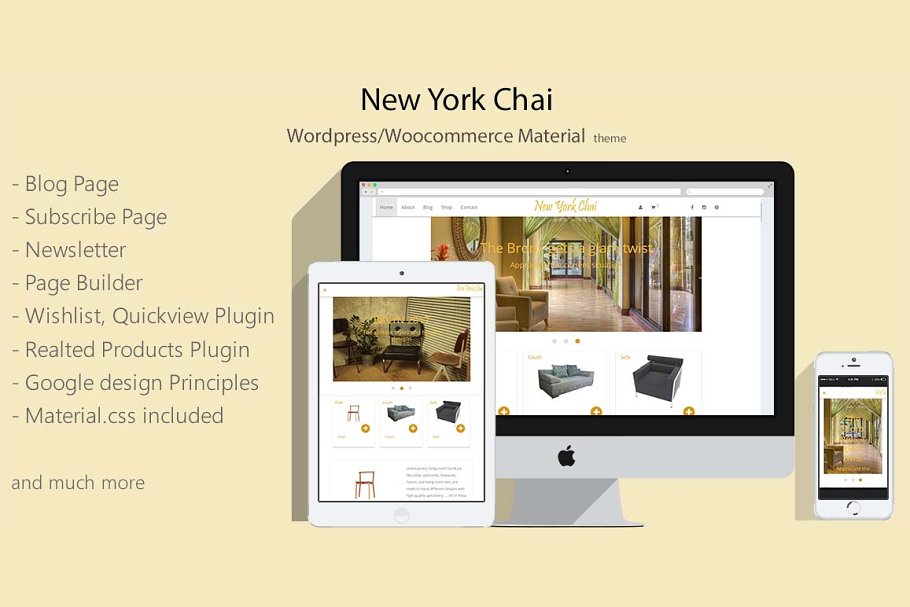 Download New York Chai - Wordpress/Woo Theme