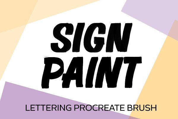 Download Sign Painter Procreate Brush