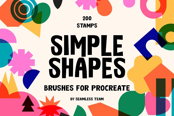 Download 200 Simple Shapes For Procreate