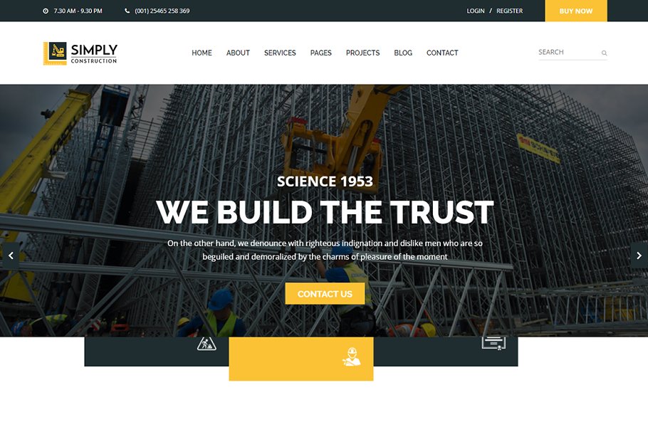 Download Simply - Construction HTML5 Template