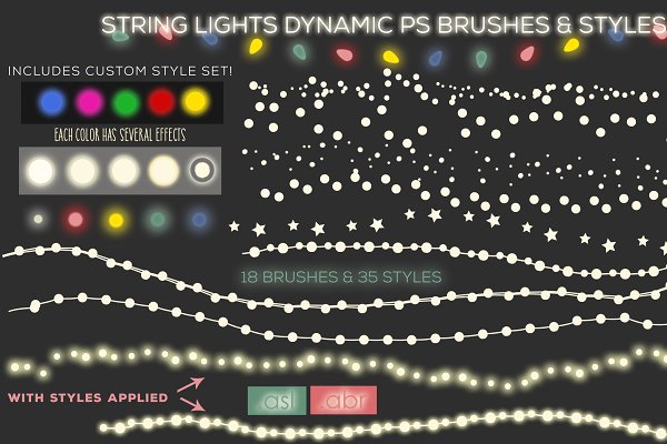 Download String Lights Brushes & Styles