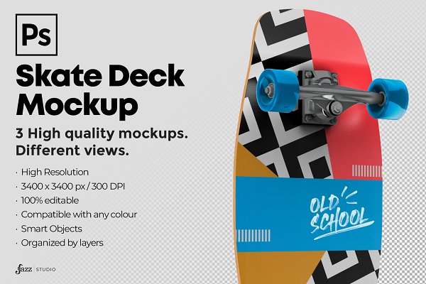 Download Skate Deck - Mockup