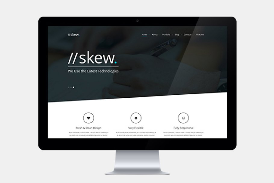 Download Skew - One Page & Multipage WP Theme