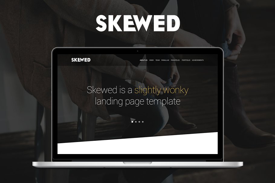 Download Skewed - Landing Page Template