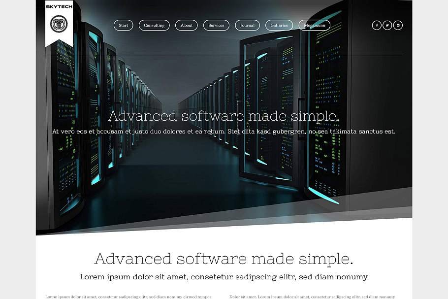 Download SkyTech - Software Consulting Theme