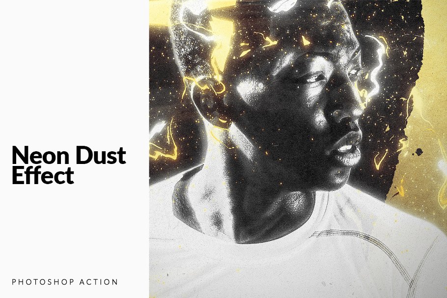 Download Neon Dust Photoshop Action