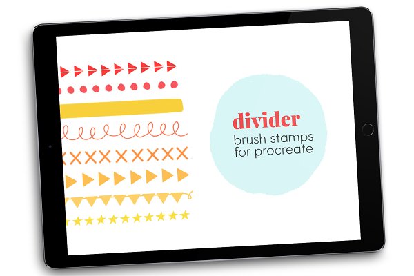 Download Divider Brush Stamps for Procreate