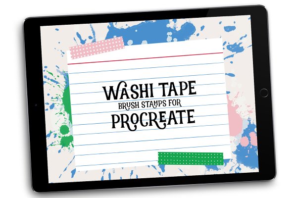 Download Washi Tape Brush Stamps