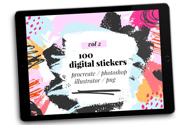 Download Vol 2 Brush Stamps for Procreate