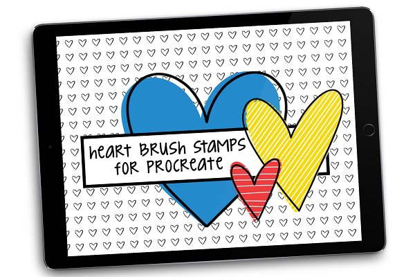 Download Heart Brush Stamps for Procreate