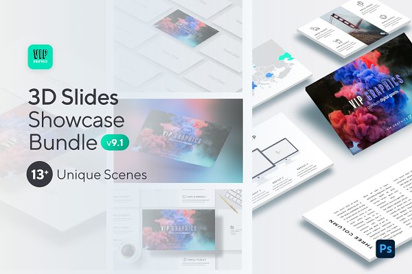 Download Slides Portfolio Showcase Mockup