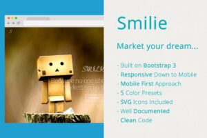 Download Smilie - App Landing Page