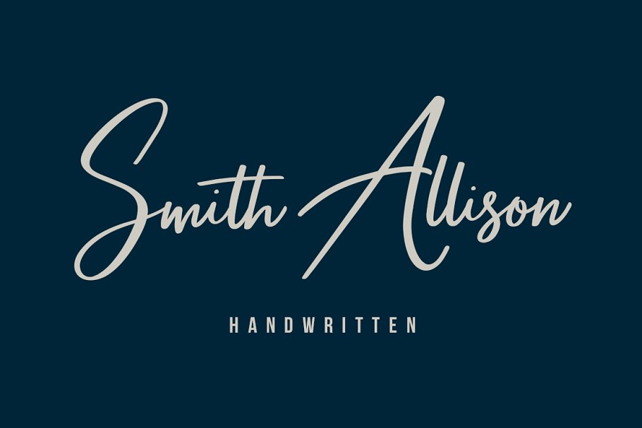 Download Smith Allison - Signature Font