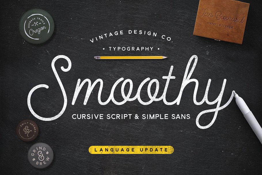 Download Smoothy - Cursive Script & Sans