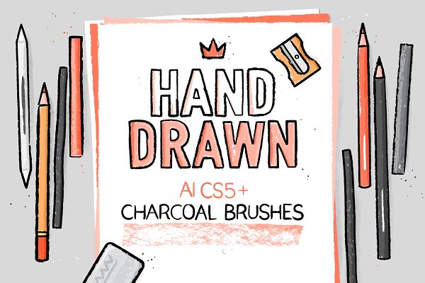 Download AI charcoal brushes