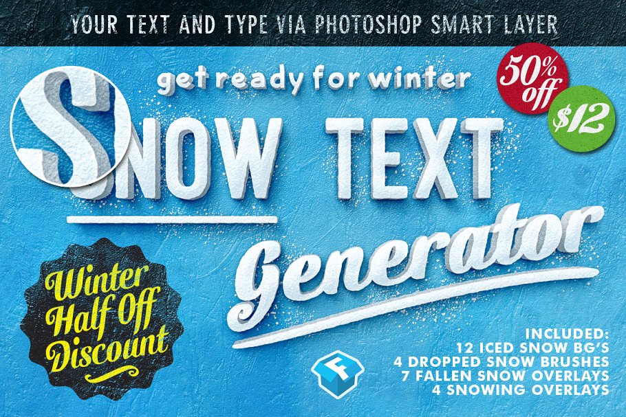 Download 50% Off Snow Text Generator