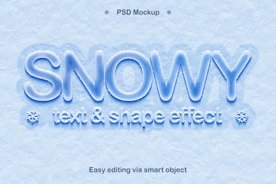 Download Snowy style effect in Photoshop