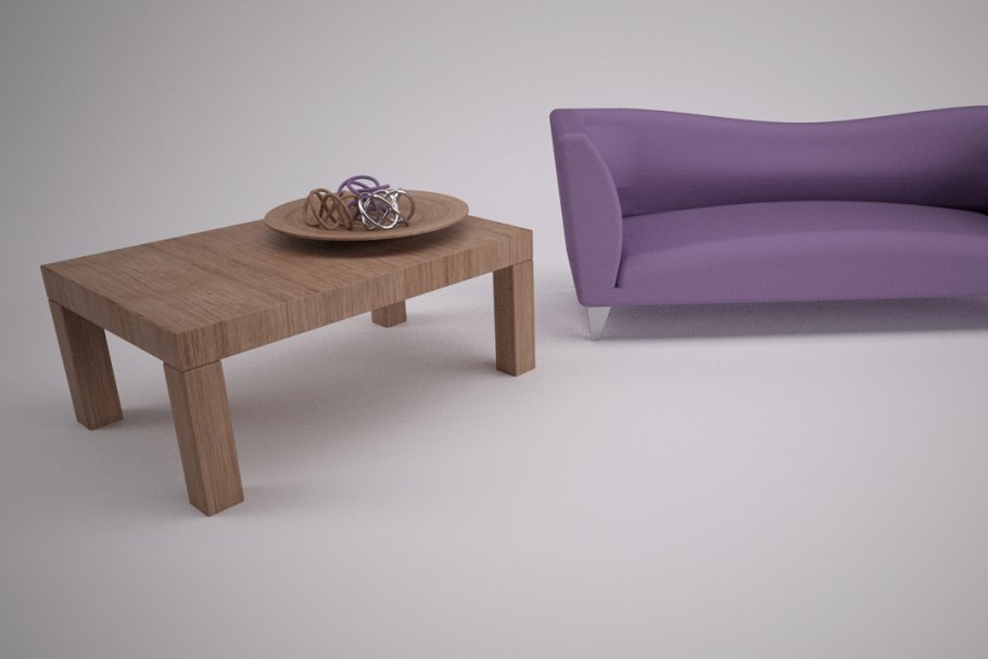 Download Sofa No.2 with coffee table