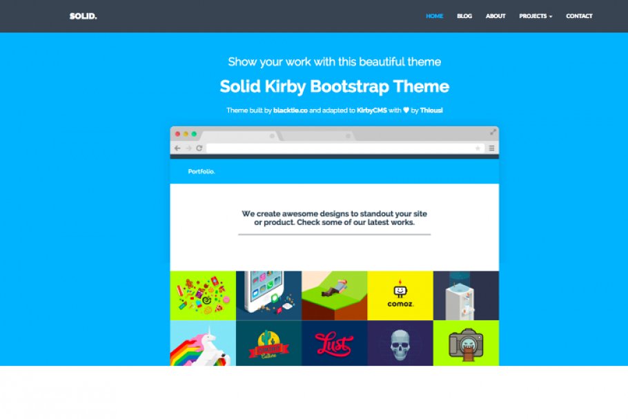 Download SOLID. theme for Kirby 2.3