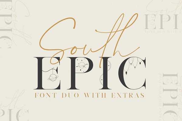 Download South Epic Dream Font Duo + Logos