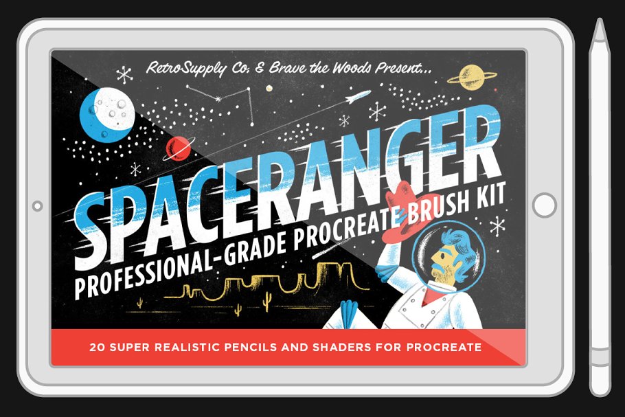 Download SpaceRanger Brush Kit for Procreate