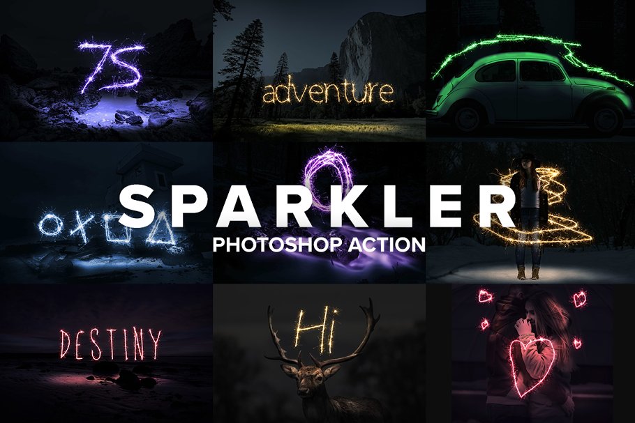 Download Sparkler Photoshop Action