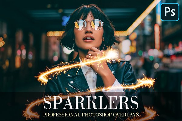 Download Sparklers Overlays Photoshop
