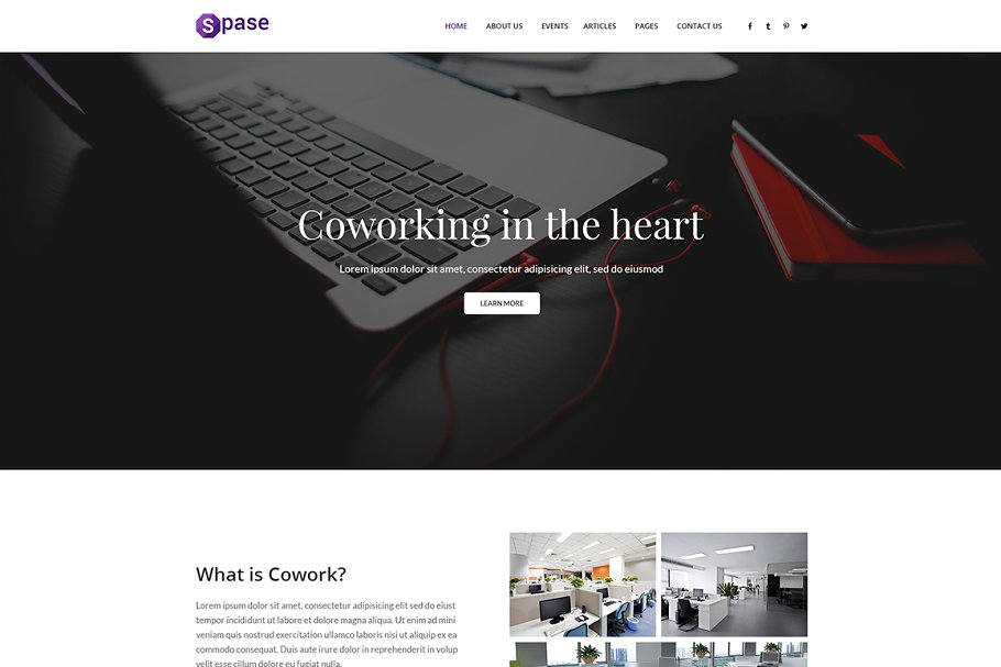 Download Spase - Coworking HTML Template