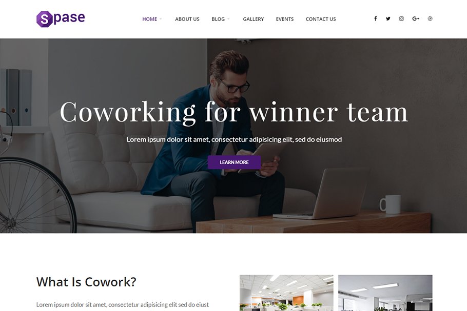Download Spase Business and Coworking Theme