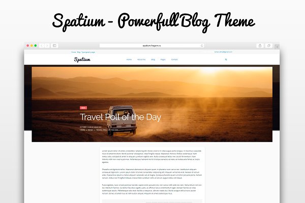 Download Spatium - Fast Theme for Bloggers