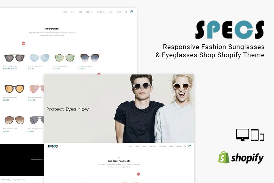 Download Specs Sunglass Shop Shopify Theme