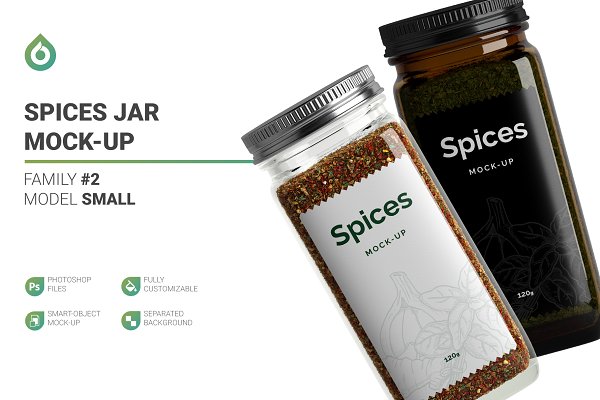 Download Spices Jar Mockup