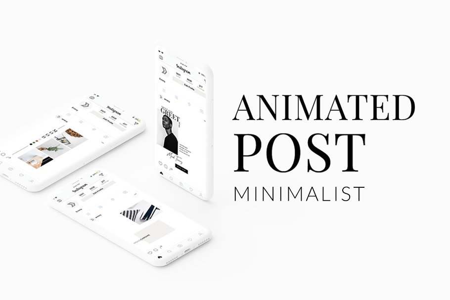 Download ANIMATED Instagram Minimalist Post