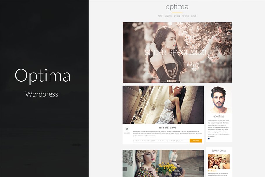 Download Optima - Clean & Clear Blog Theme