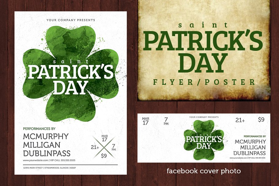 Download St. Patricks Day Poster-Watercolor