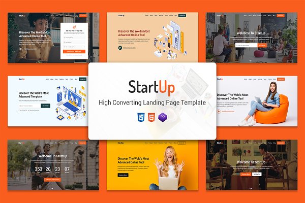 Download StartUp - Landing Page Template