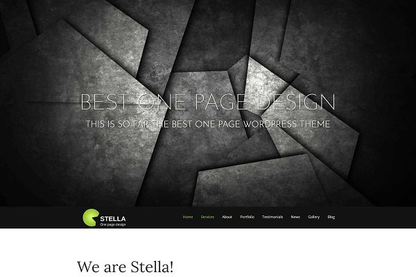 Download Stella - One Page WordPress Theme