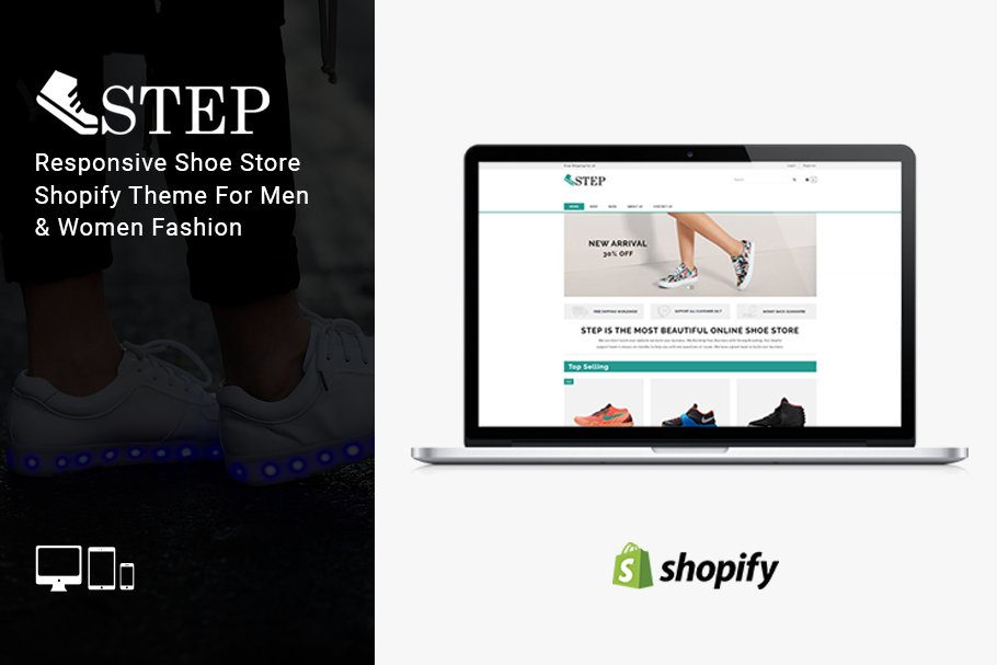 Download Step Shoe Store Shopify Theme