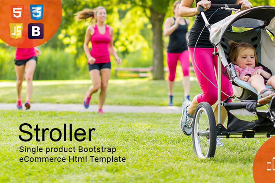 Download Stroller - Bootstrap HTML Template