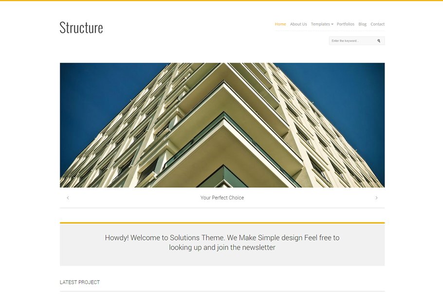 Download Structure - Business WordPress Theme