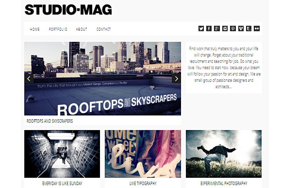 Download Studio Mag Responsive Theme