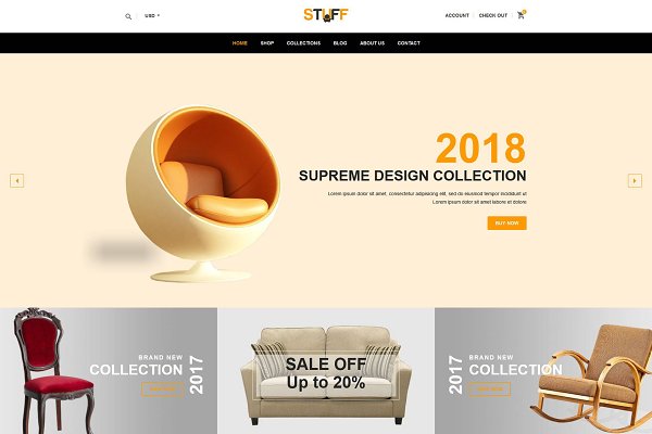 Download Stuff - Furniture Shopify Theme