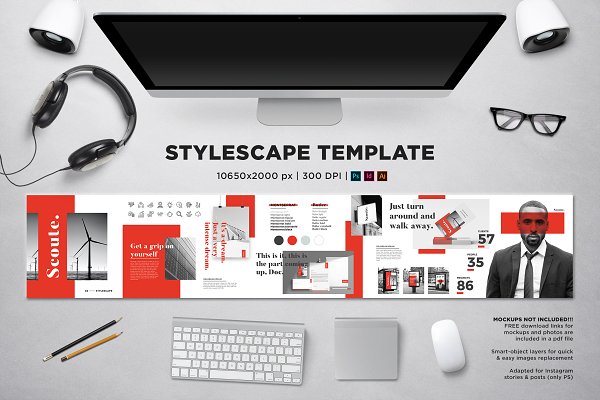 Download Stylescape / Moodboard Template 04