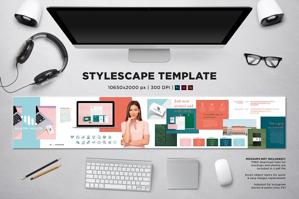 Download Stylescape / Moodboard Template 06