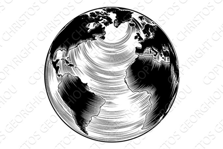 Download Vintage globe illustration