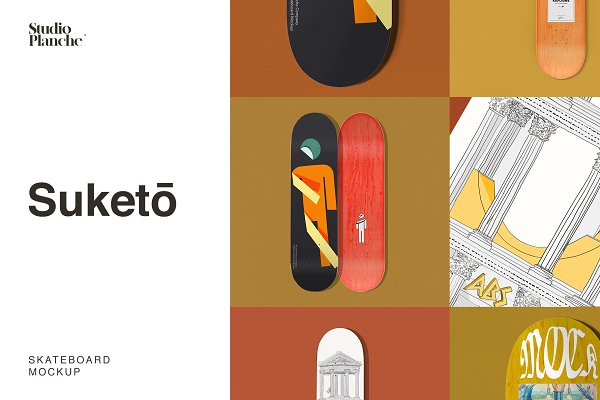 Download Suketo — Skateboard Mockup