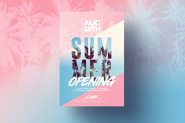 Download Summer Flyer Invitation