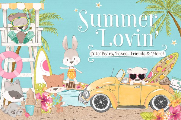 Download Summer Woodland Animal Clipart