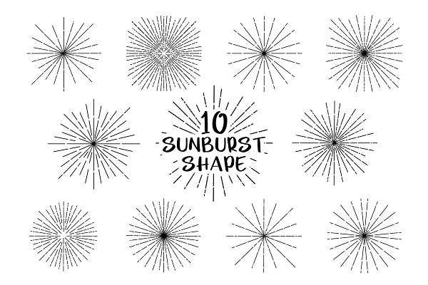 Download Sunburst Shape for Procreate