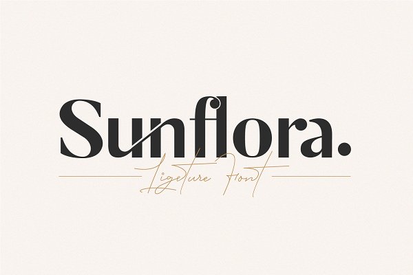 Download Sunflora - Unique Ligature Font